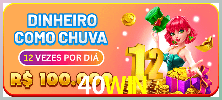 Aplicativo móvel 40WIN para iOS e Android