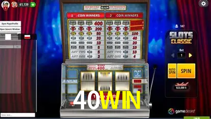 Slots 40WIN - Jackpots Progressivos