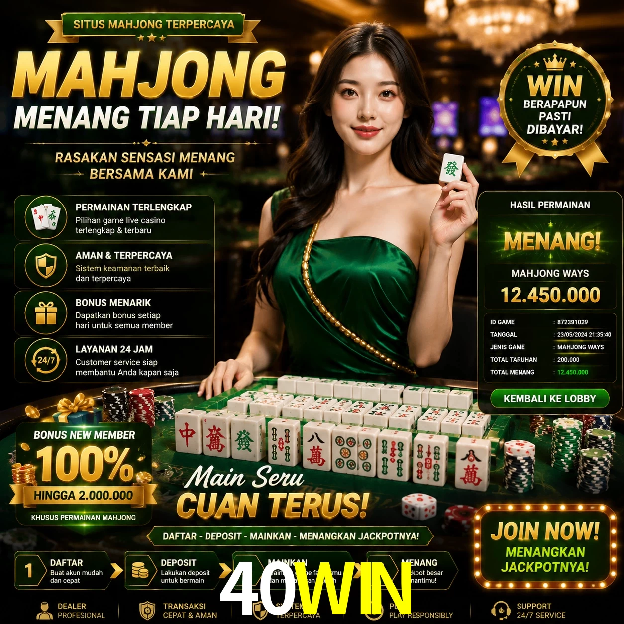 Cashback VIP 40WIN - reembolso semanal